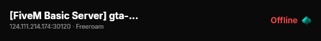 [FiveM Basic Server] gta-server-1 live status badge