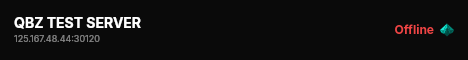 QBZ TEST SERVER live status badge