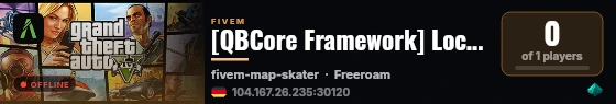 [QBCore Framework] Local Fututre live status badge