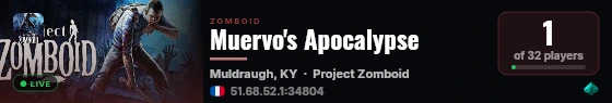 Muervo's Apocalypse live status badge
