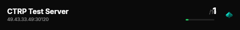 CTRP Test Server live status badge