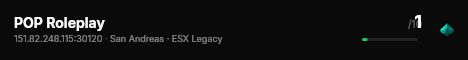 POP Roleplay  live status badge