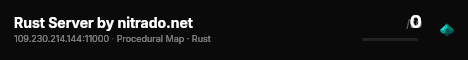 Rust Server by nitrado.net live status badge