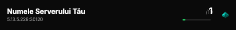 Numele Serverului Tău live status badge