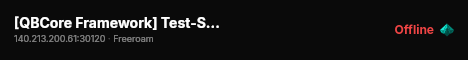 [QBCore Framework] Test-Server live status badge
