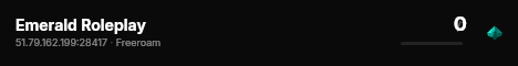 Emerald Roleplay live status badge