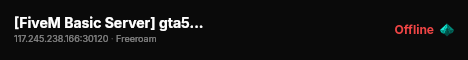 [FiveM Basic Server] gta5modx live status badge