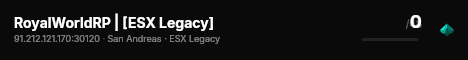 RoyalWorldRP | [ESX Legacy] live status badge