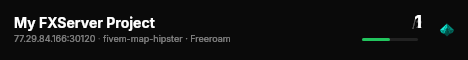 My FXServer Project live status badge