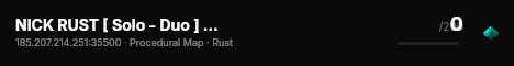 NICK RUST [ Solo - Duo ] Vanilla++ Classic+ live status badge