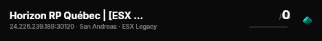 Horizon RP Québec | [ESX Legacy] live status badge