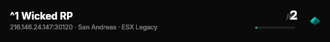 ^1 Wicked RP live status badge