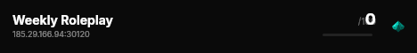 Weekly Roleplay live status badge
