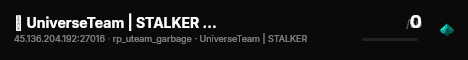 ☢ UniverseTeam | STALKER | Свалка live status badge