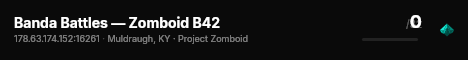 Banda Battles — Zomboid B42 live status badge