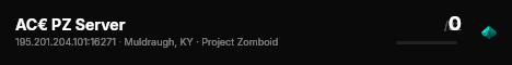 AC€ PZ Server live status badge