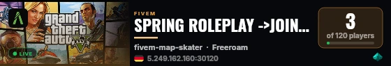 SPRING ROLEPLAY ->JOIN TODAY!<- live status badge