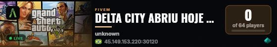 DELTA CITY ABRIU HOJE VENHA CONHECER live status badge