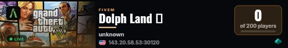 Dolph Land 🐬  live status badge