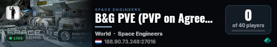 B&G PVE (PVP on Agreement with Faction) Qol+ Mods live status badge