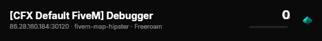 [CFX Default FiveM] Debugger live status badge