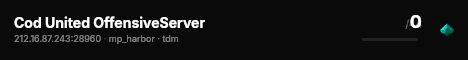 Cod United OffensiveServer live status badge