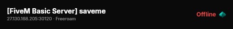 [FiveM Basic Server] saveme live status badge