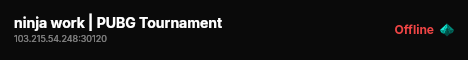 ninja work | PUBG Tournament live status badge
