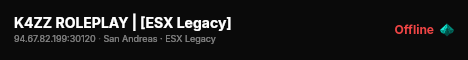 K4ZZ ROLEPLAY | [ESX Legacy] live status badge