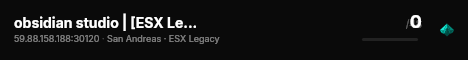 obsidian studio | [ESX Legacy] live status badge