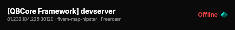 [QBCore Framework] devserver live status badge