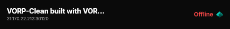 VORP-Clean built with VORPCore! live status badge
