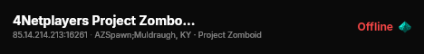 4Netplayers Project Zomboid Server live status badge