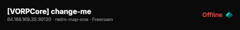 [VORPCore] change-me live status badge