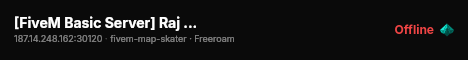 [FiveM Basic Server] Raj Local live status badge