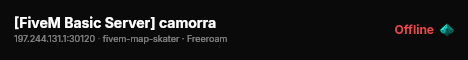 [FiveM Basic Server] camorra live status badge