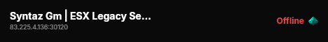 Syntaz Gm | ESX Legacy Server live status badge