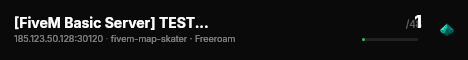 [FiveM Basic Server] TESTCARS live status badge