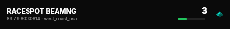 RACESPOT BEAMNG live status badge