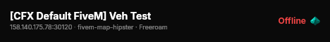 [CFX Default FiveM] Veh Test live status badge
