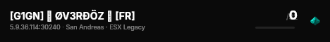 [G1GN] 💀 ØV3RÐÖZ 💀 [FR] live status badge