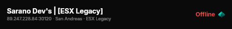 Sarano Dev's | [ESX Legacy] live status badge