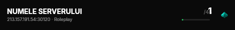 NUMELE SERVERULUI live status badge