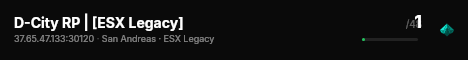 D-City RP | [ESX Legacy] live status badge