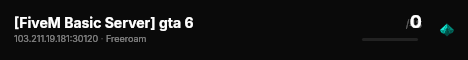 [FiveM Basic Server] gta 6 live status badge
