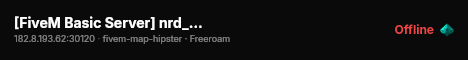 [FiveM Basic Server] nrd_test live status badge