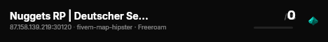Nuggets RP | Deutscher Serious Roleplay live status badge