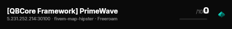 [QBCore Framework] PrimeWave live status badge