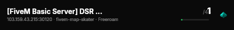 [FiveM Basic Server] DSR GTA SERVER live status badge