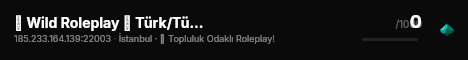 █ Wild Roleplay ❱ Türk/Türkçe Sesli/Yazılı Hard Roleplay ❰ live status badge